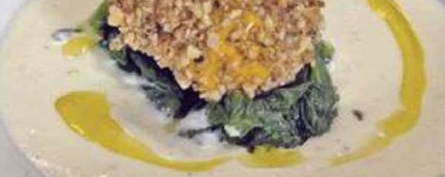 Zuppa di Robiole con Tuorlo in Crosta di Nocciole di Emilio Banchero